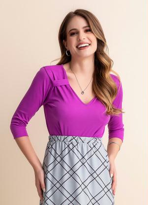 Blusa (Violeta) em Malha