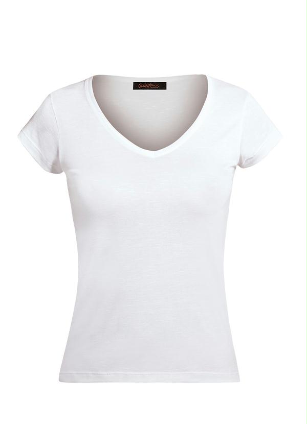 blusa basica branca manga curta