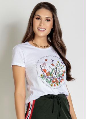 Blusa (Branca) com Estampa Frontal Blusa (Branca) com Estampa Frontal