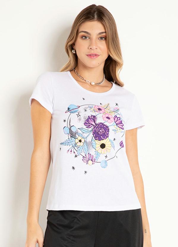 Blusa (Branca) com Estampa Frontal