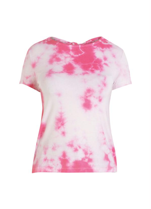 blusa rosa tie dye