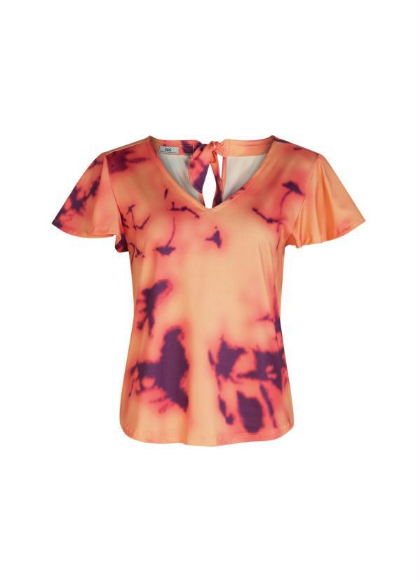 blusa tie dye laranja