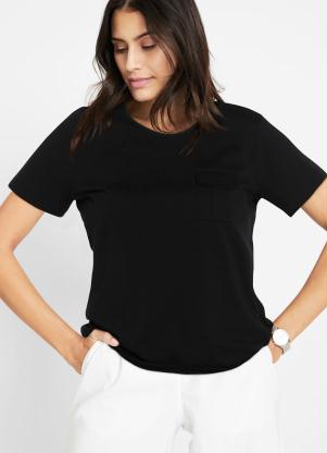 Blusa com Bolsinho Cargo (Preta) Blusa com Bolsinho Cargo (Preta)