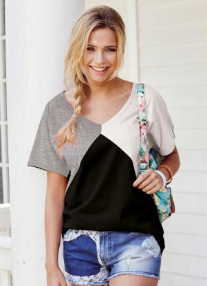 Blusa com Recotes ( Mescla) Blusa com Recotes ( Mescla)
