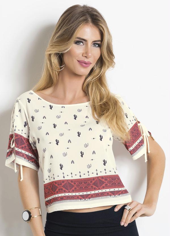 blusa com cacto