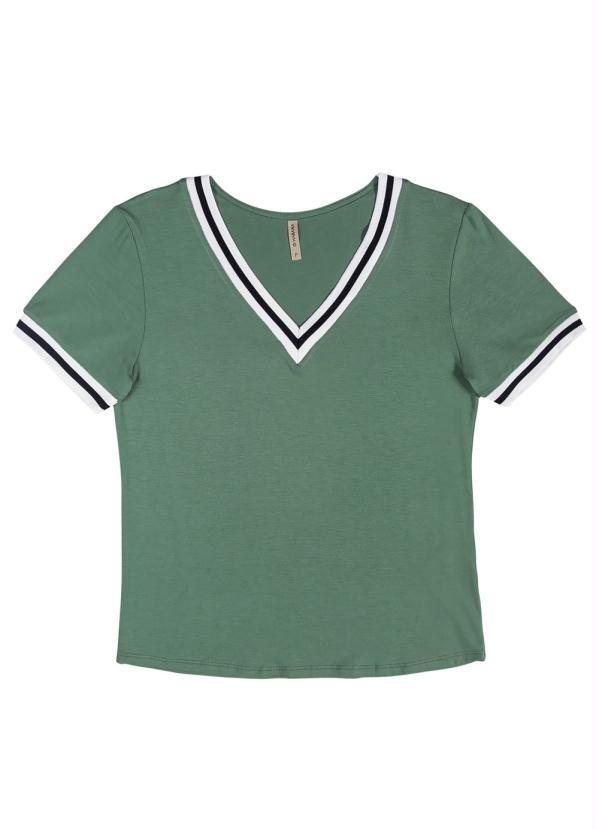 blusa de malha verde