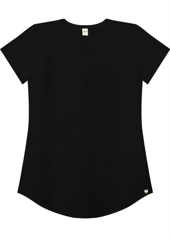 blusa larga preta feminina