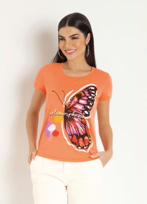 Blusa (Laranja) com Estampa Localizada Blusa (Laranja) com Estampa Localizada