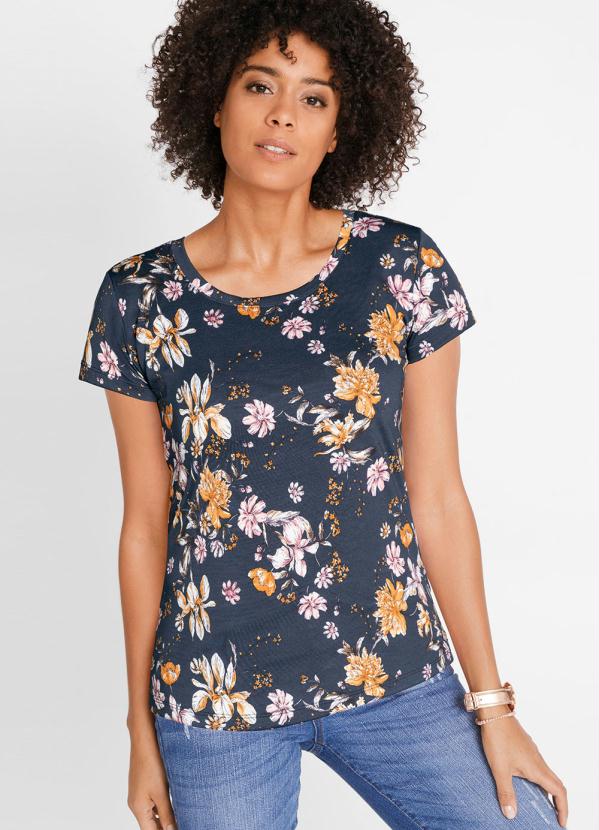 Blusa Manga Curta (Floral Campestre)