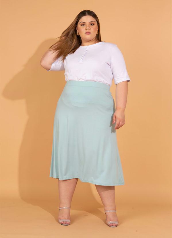 blusa branca meia manga