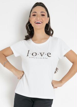 Blusa (Off White) Texturizada com Estampa Rovitex Blusa (Off White) Texturizada com Estampa Rovitex