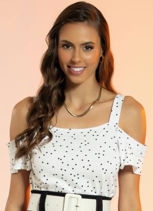 Blusa (Po� Branco) de Al�as Moda Evang�lica