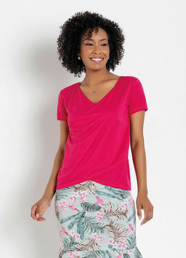 Blusa (Rosa) Transpassada Moda Evangélica Blusa (Rosa) Transpassada Moda Evangélica