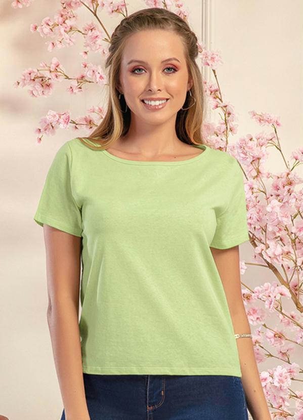 Blusa T-Shirt B�sica (Verde Neon)