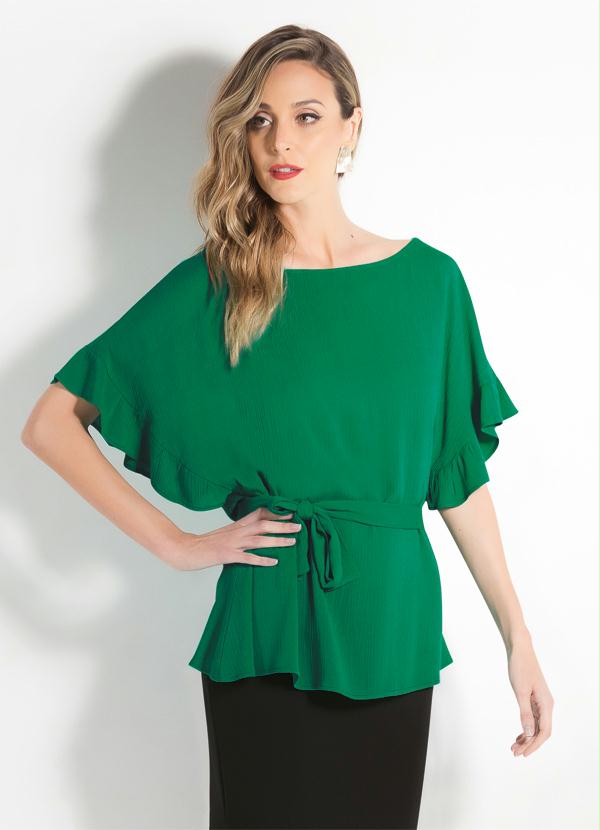 modelo de blusa verde