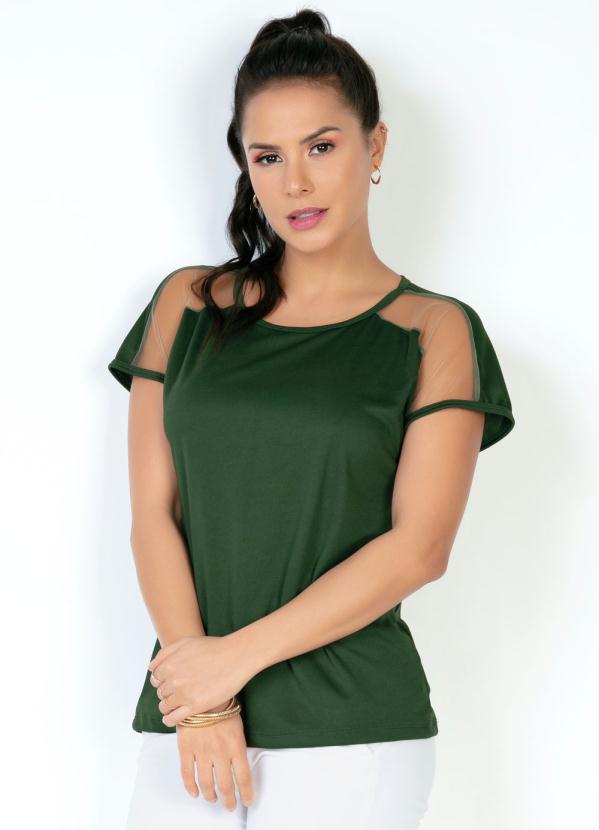 blusinha verde militar