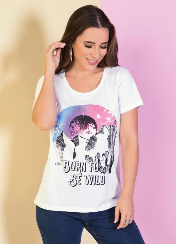 T-Shirt (Branca) com Estampa Frontal