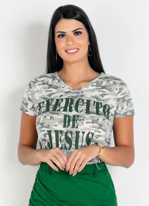 T-Shirt Decote V (Camuflada) T-Shirt Decote V (Camuflada)