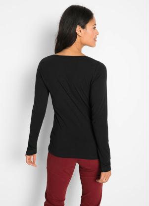 Blusa Básica Mangas Longas (Preta) Blusa Básica Mangas Longas (Preta)