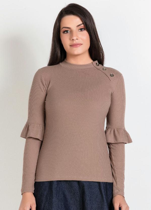 Blusa em Ribana Moda Evang�lica (Camur�a)