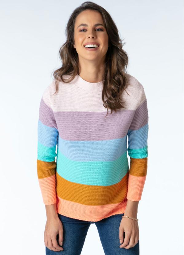 blusa tricot candy color