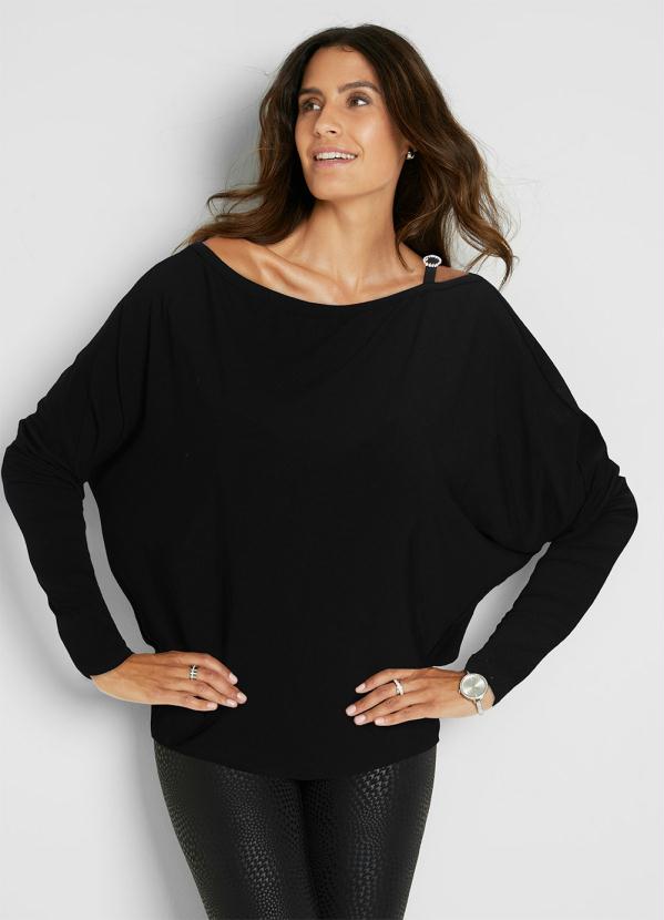 Blusa Manga Longa (Preta) Blusa Manga Longa (Preta)