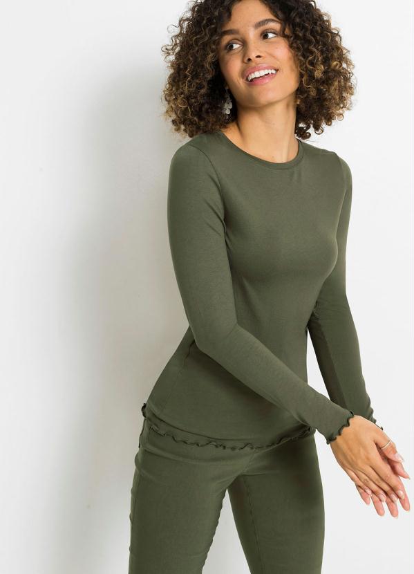 Blusa Manga Longa (Verde Militar)