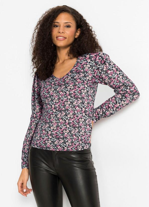 Blusa Manga Princesa Liberty (Floral Rosa) Blusa Manga Princesa Liberty (Floral Rosa)