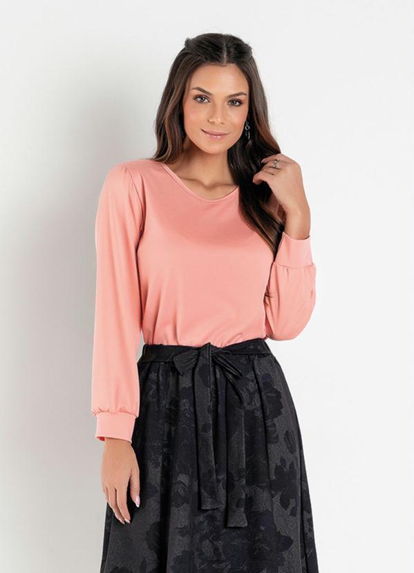 Blusa (Salm�o) com Manga Bufante Moda Evang�lica