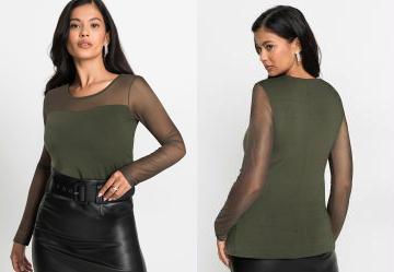 Blusa Verde em Malha de Viscose