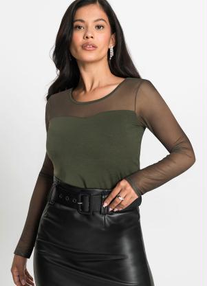 Blusa (Verde) em Malha de Viscose