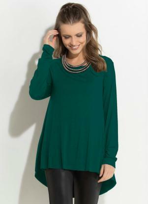 camiseta longa feminina aberta dos lados