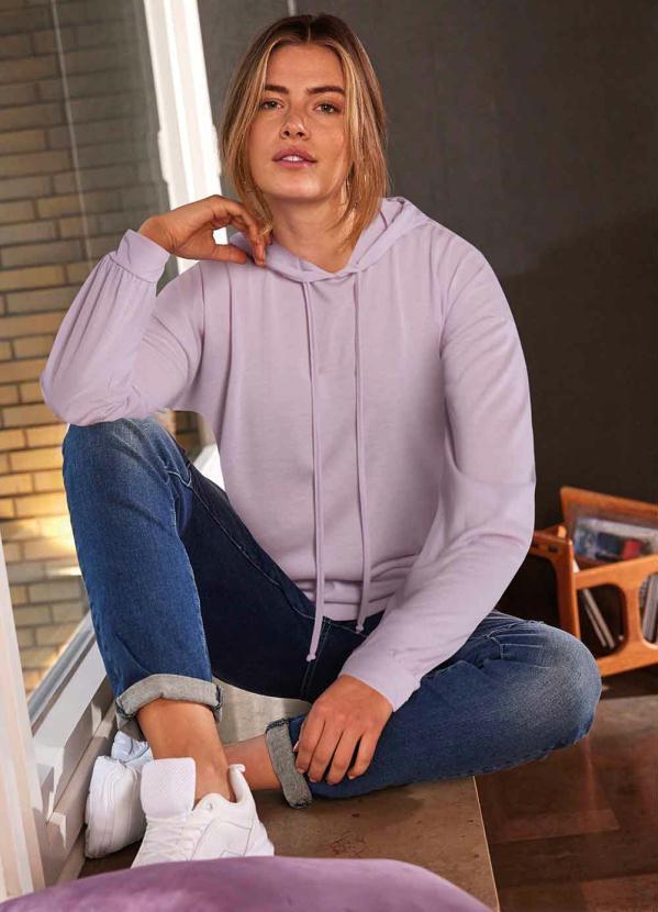 Casaco Manga Longa com Capuz (Lil�s)