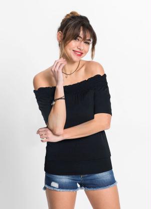 Blusa Ombro a Ombro (Preta)