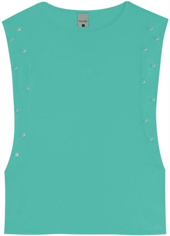 blusa azul verde