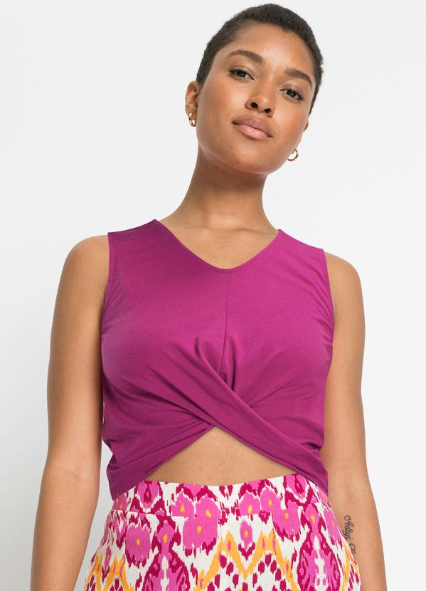 Blusa com Transpasse (Pink)