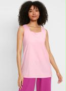 Blusa Decote Quadrado Rosa 