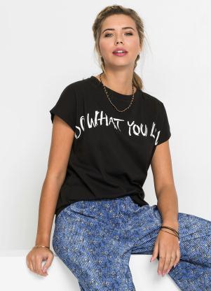 Blusa Estampada Básica sem Mangas (Preta) Blusa Estampada Básica sem Mangas (Preta)