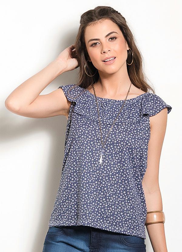 blusa caida no ombro com babado