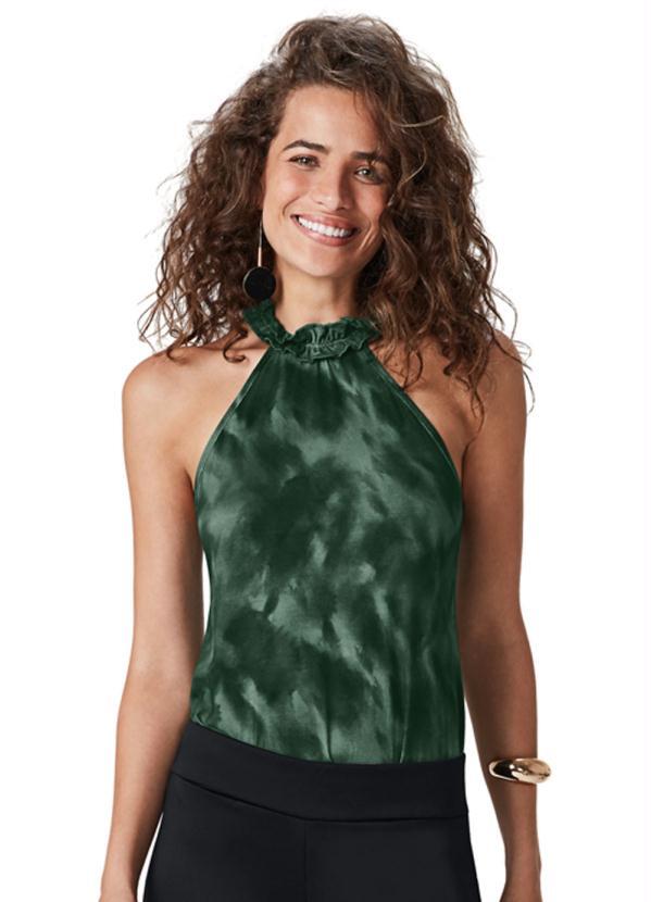 blusa verde lodo