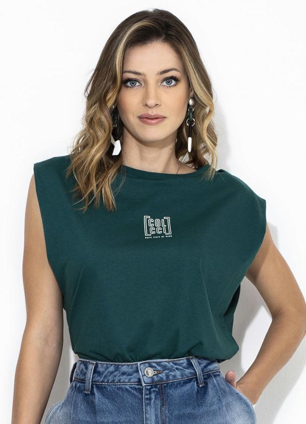 blusa muscle tee verde