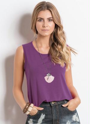 Regata com Vazados nas Costas (Roxa)