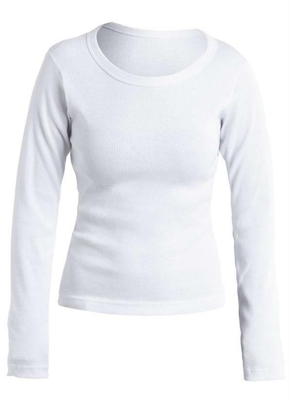 Blusa branca longa Clearance