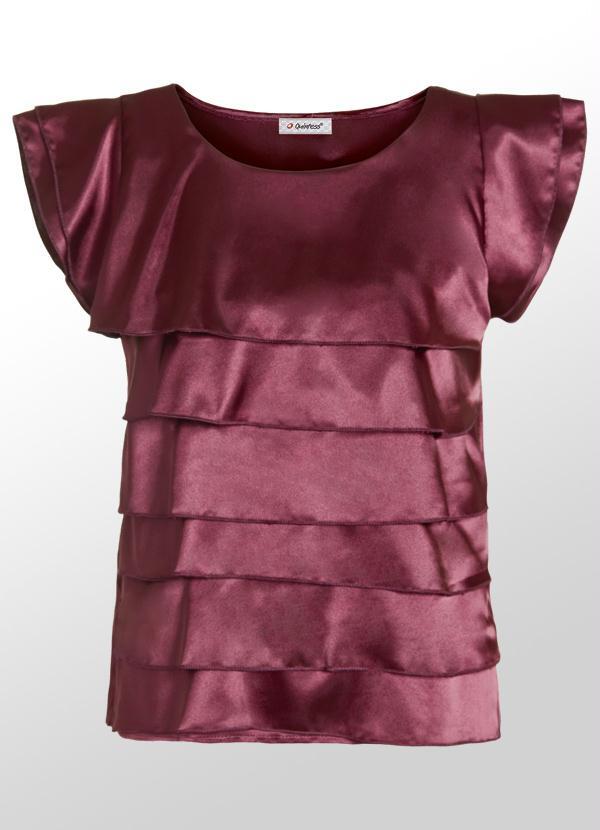 blusa de cetim roxa