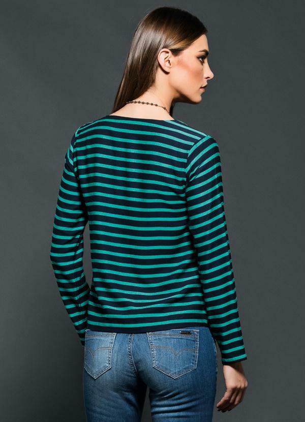blusa manga longa listrada