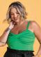 Marialícia - Body Decote Coração Preto - variação: Verde