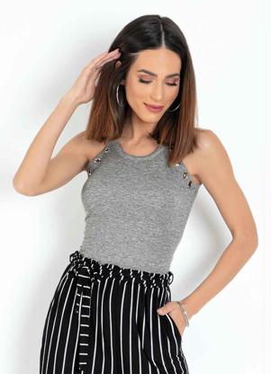 Body (Mescla) com Ilhoses na Frente