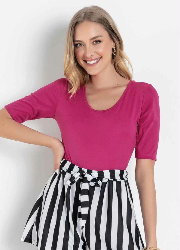 Body (Rosa) com Gota no Decote Costas