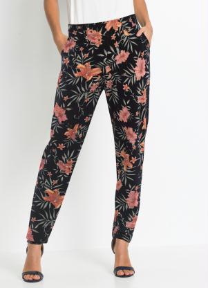Calça com Bolso (Floral Preta) Calça com Bolso (Floral Preta)