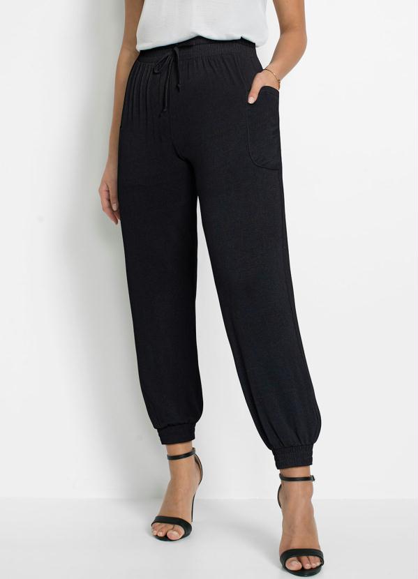 Cal�a Jogger com Bolso (Preta)